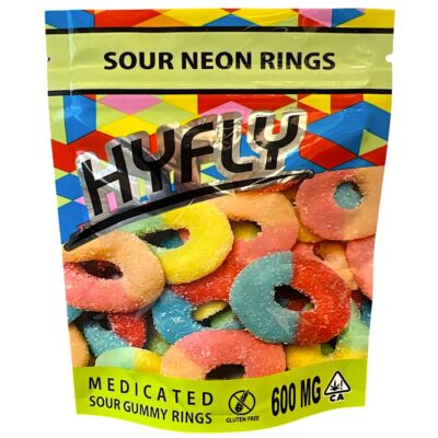 Hyfly Sour Neon Rings 600mg