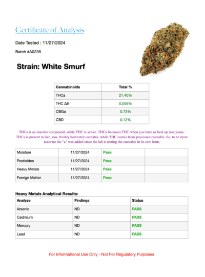 White Smurf - Hybrid 7g - Image 3